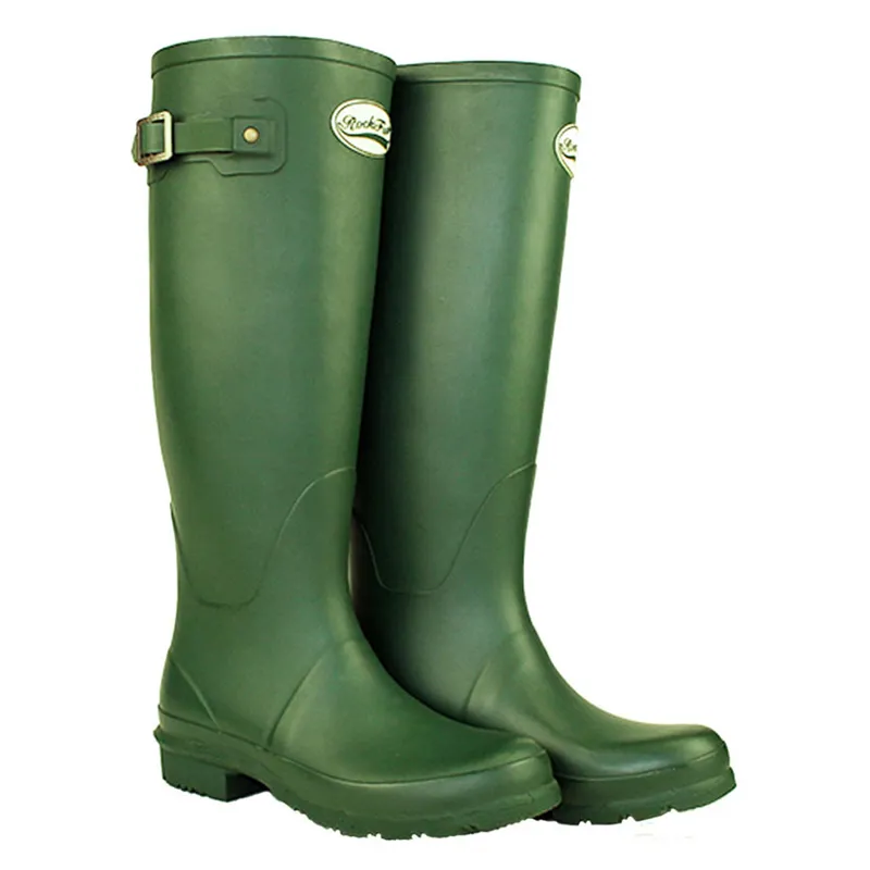 Rockfish Women's Tall Standard Matt Wellington Boots in Racing Green-1