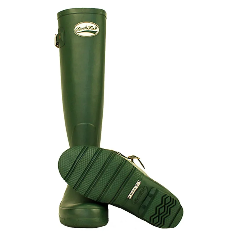 Rockfish Women's Tall Standard Matt Wellington Boots in Racing Green-5