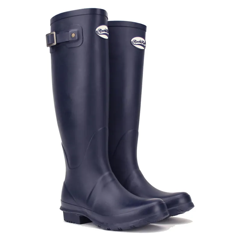 Rockfish Women's Tall Standard Matt Wellington Boots in Our Navy