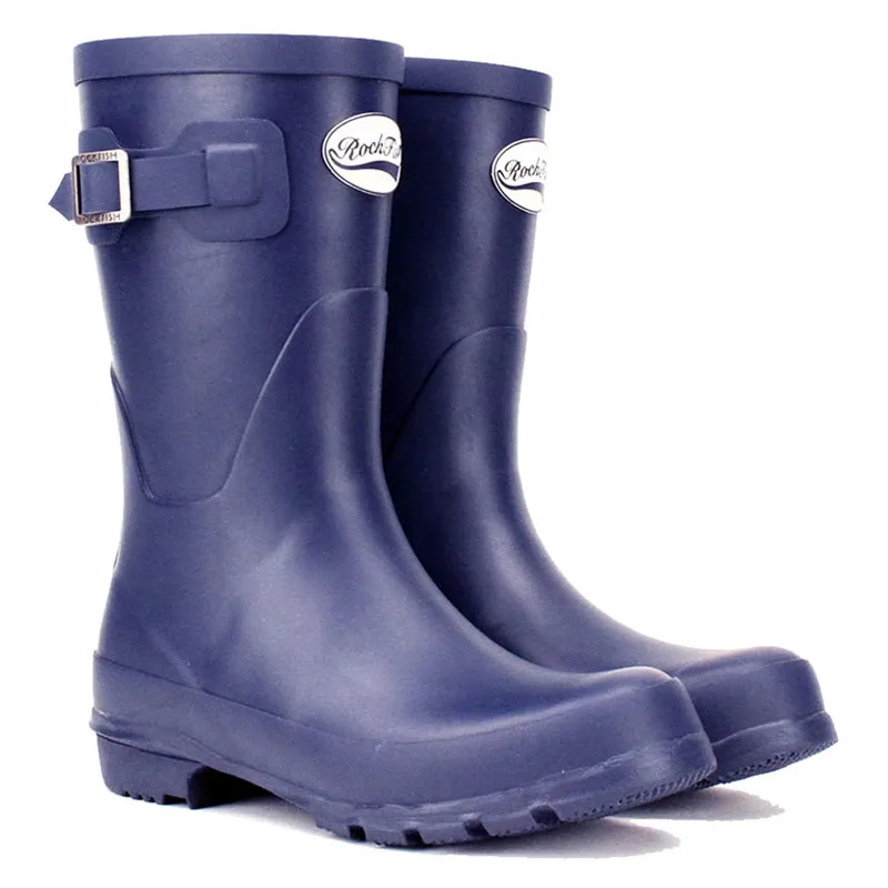 Rockfish Women's Short Matt Wellington Boots in Our Navy