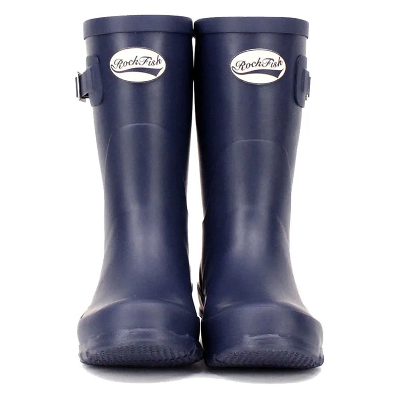 Rockfish Women's Short Matt Wellington Boots in Our Navy-1