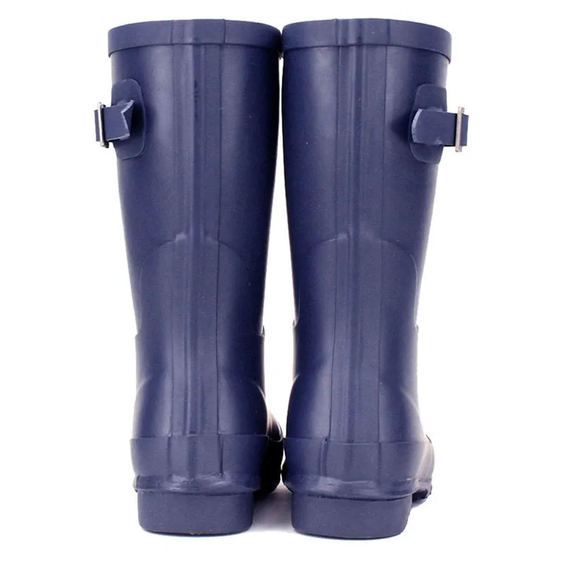 Rockfish Women's Short Matt Wellington Boots in Our Navy-3