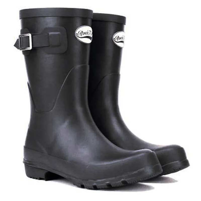 Rockfish Women's Short Matt Wellington Boots in Black