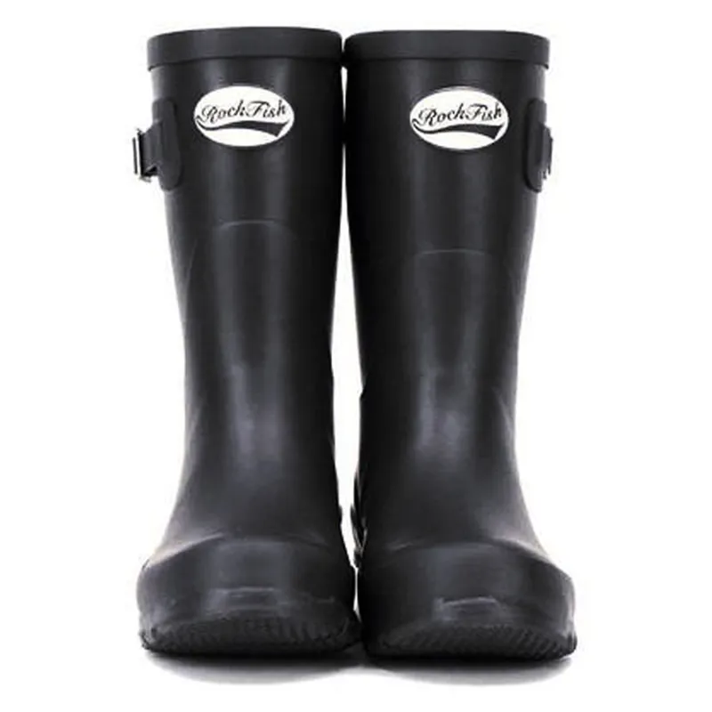 Rockfish Women's Short Matt Wellington Boots in Black-1