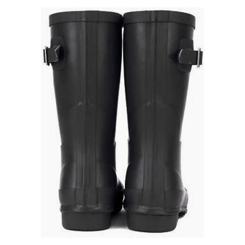 Rockfish Women's Short Matt Wellington Boots in Black-3