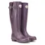 Rockfish Women's Tall Adjustable Matt Wellington Boots in Purple Grape