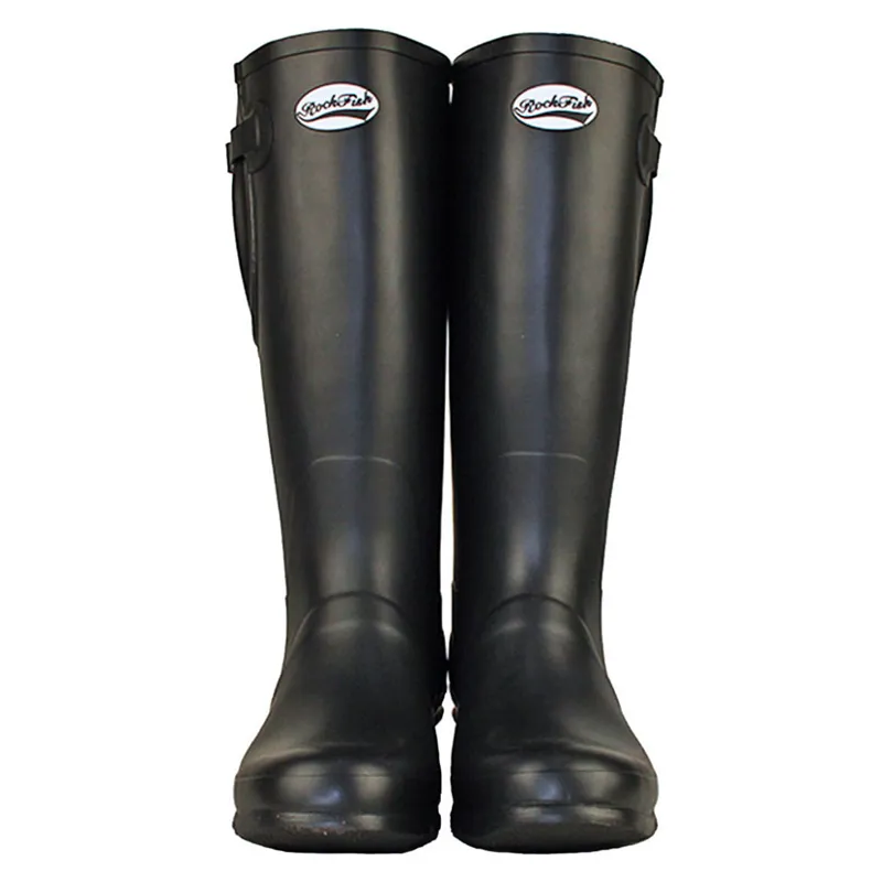 Rockfish Women's Lined Tall Adjustable Matt Wellington Boots in Black-2