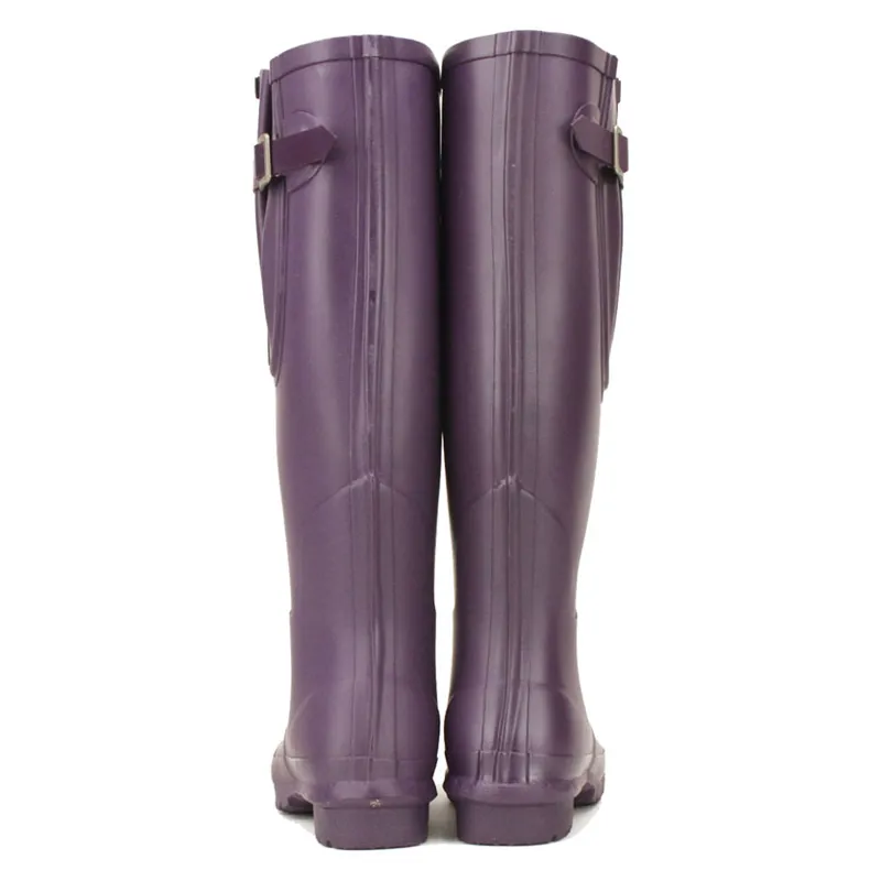 Rockfish Women's Neoprene Lined Tall Adjustable Matt Wellington - - Purple Grape uk 3-3