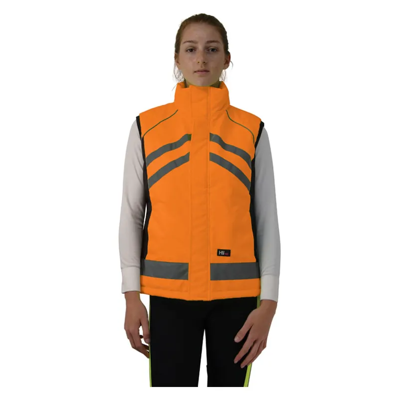 Hy Viz Padded Ladies Gilet in Orange