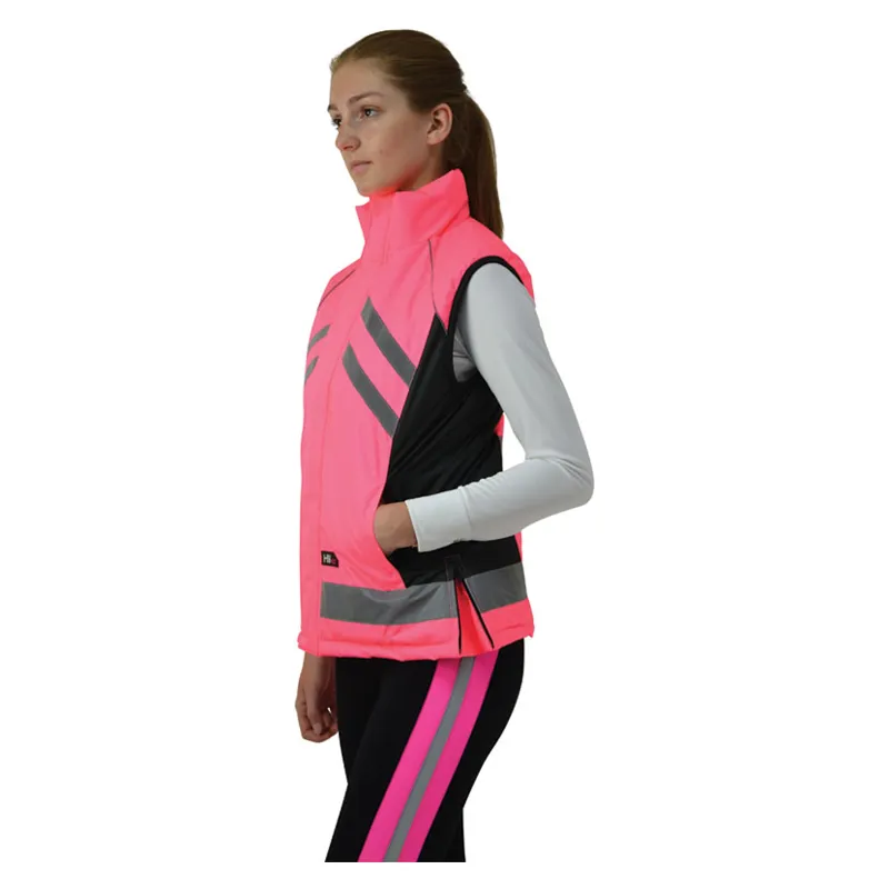 Hy Viz Padded Ladies Gilet in Pink