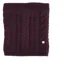 Hy Equestrian Meribel Cable Knit Snood in Burgundy