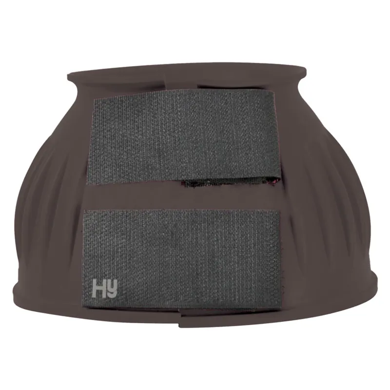 Hy Equestrian Rubber Over Reach Boots - - Brown Large
