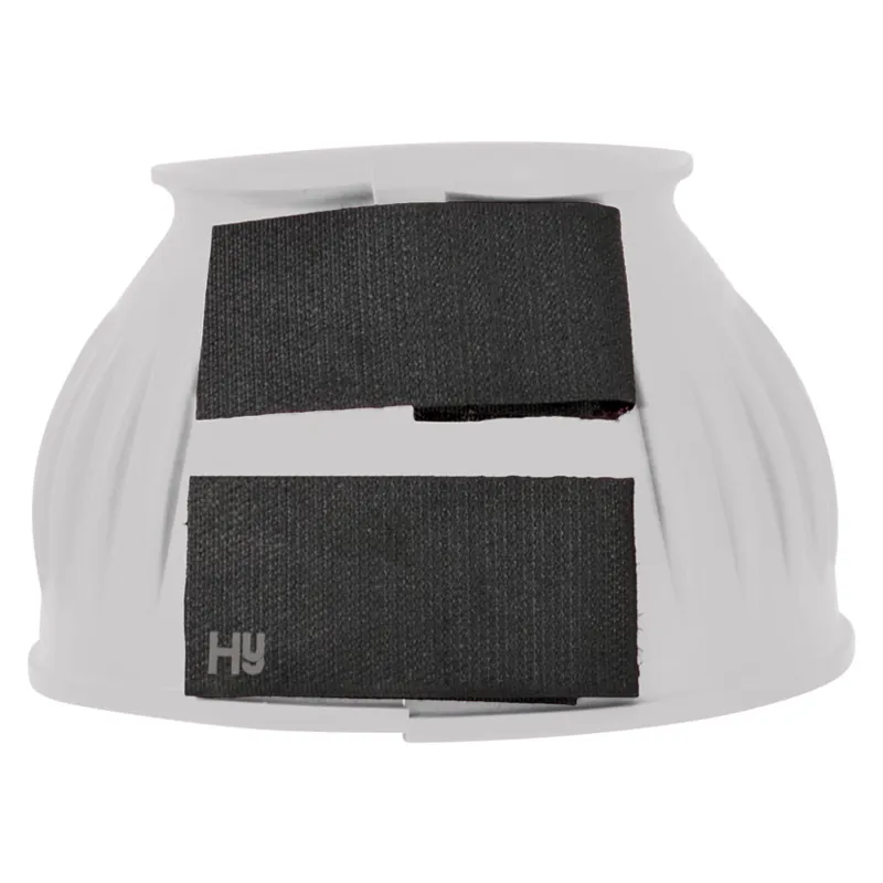 Hy Equestrian Rubber Over Reach Boots in White