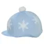 Hy Equestrian Snowflake With Pom Pom Hat Cover in Light Blue