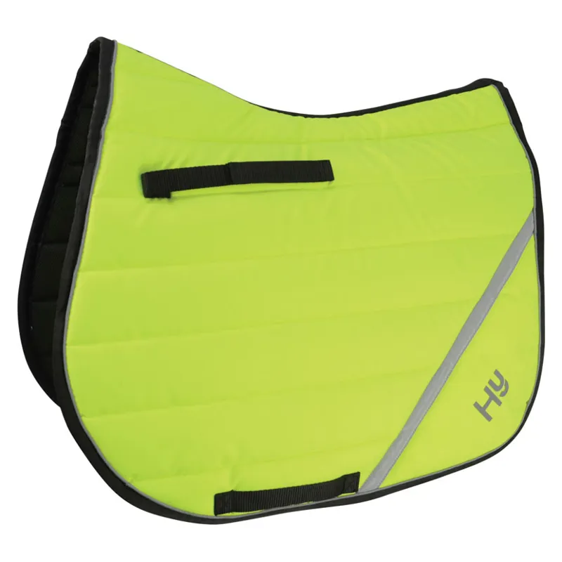 Hy Equestrian Reflector Comfort Pad in Yellow