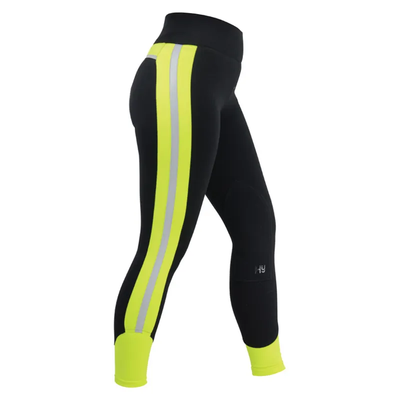 Hy Viz Reflector Ladies Breeches in Yellow/Black-1