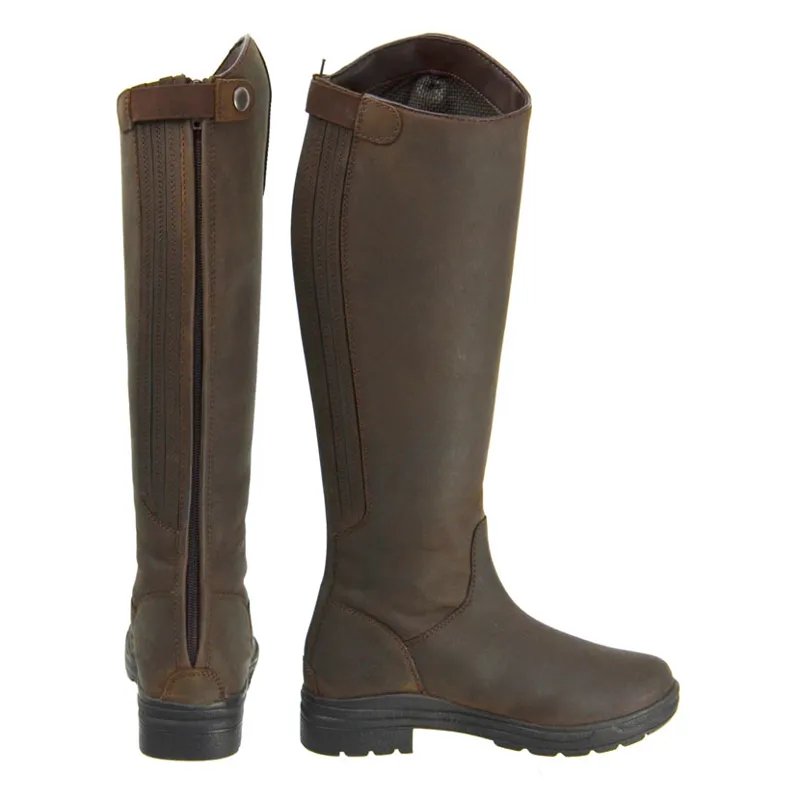 Hy Equestrian Waterford Country Riding Boots in Dark Brown