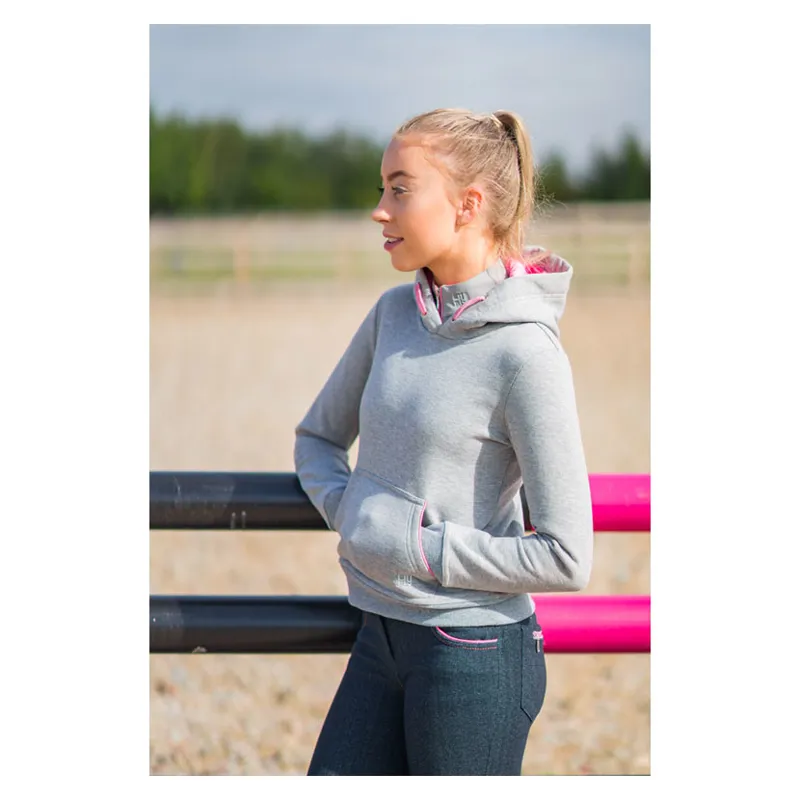 HyFASHION Mizs Passion Hoodie - Grey/Lilac Pnk - Grey/Lilac Pink 15-16 years