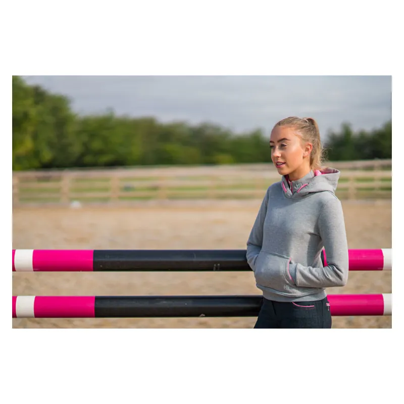 HyFASHION Mizs Passion Hoodie - Grey/Lilac Pnk - Grey/Lilac Pink 15-16 years-2