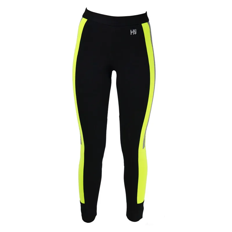 Hy Viz Reflector Ladies Jodhpurs in Yellow/Black
