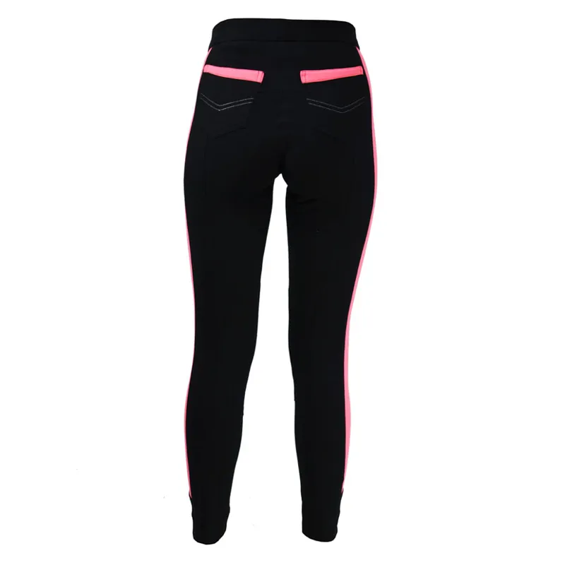 Hy Viz Reflector Ladies Jodhpurs in Pink/Black-1