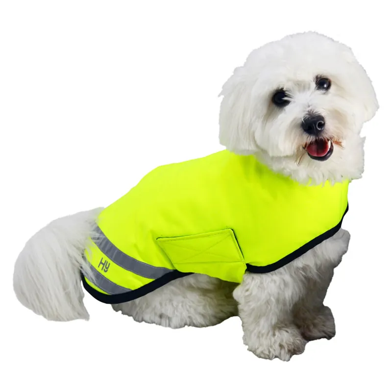 Hy Viz Reflector Waterproof Dog Coat in Yellow-1