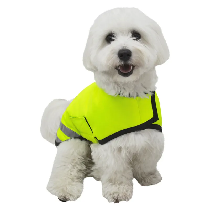 Hy Viz Reflector Waterproof Dog Coat in Yellow-2