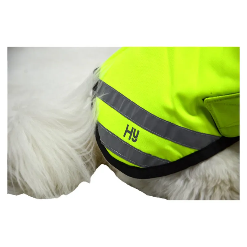 Hy Viz Reflector Waterproof Dog Coat in Yellow-4