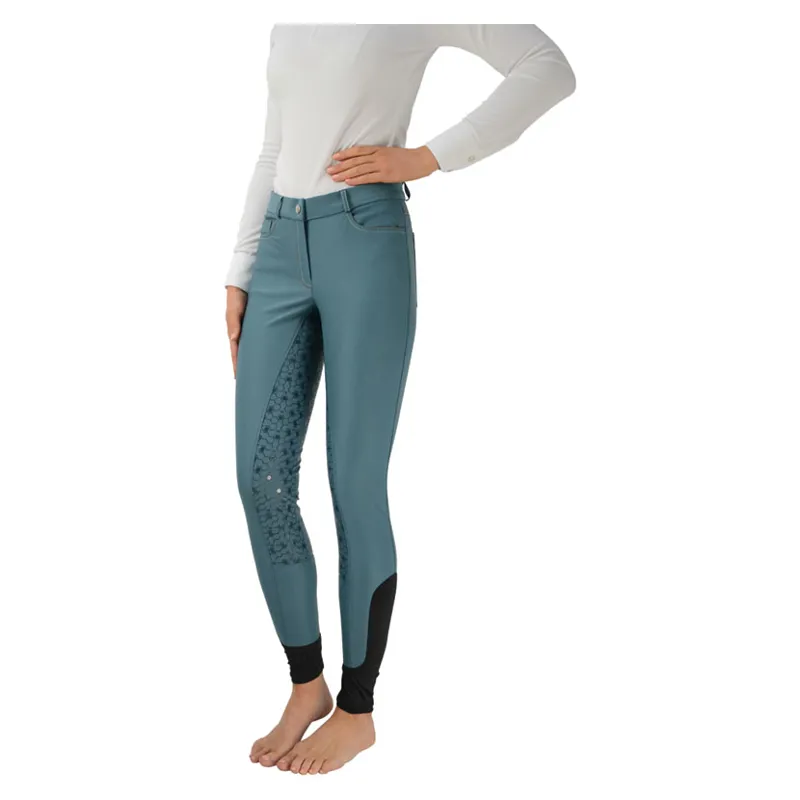 Hy Performance Merlewood Ladies Breeches in Marine Green