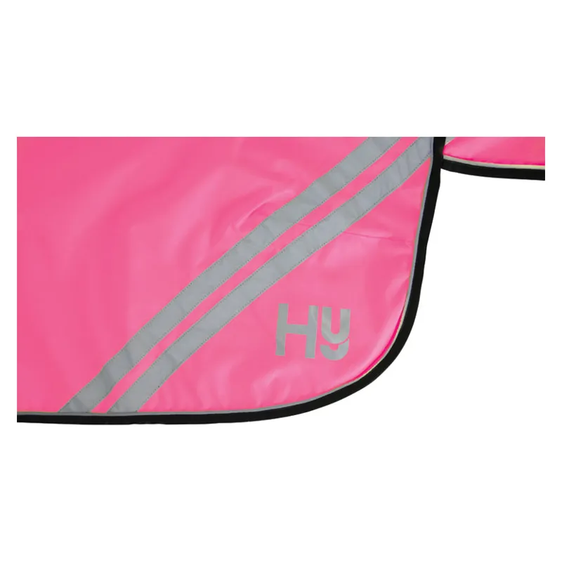 Hy Equestrian Reflector Mesh Exercise Sheet in Pink