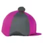 Hy Equestrian Two Tone Bobble Hat Cover in Cerise/Dark Grey