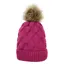 Hy Equestrian Saskatoon Knitted Bobble Hat in Very Berry