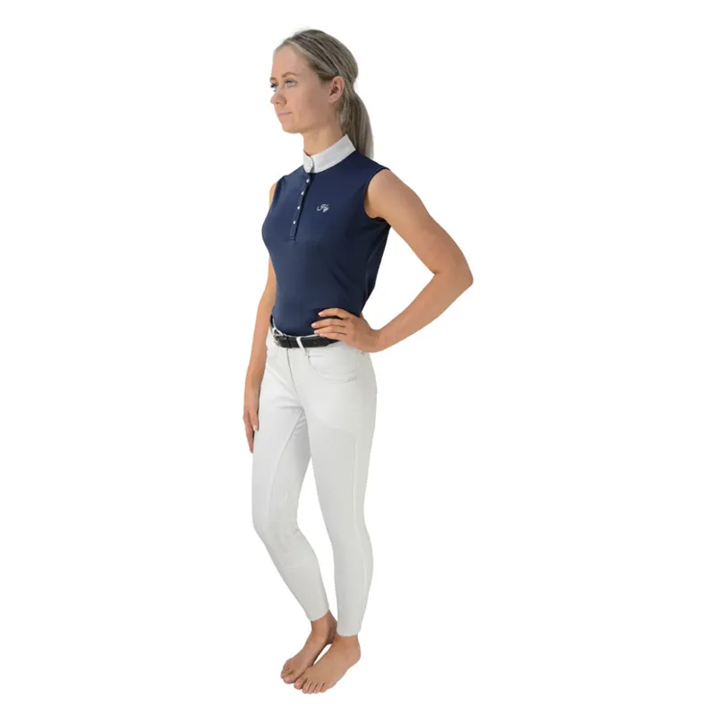 HyFASHION Sophia Sleeveless Show Shirt - - Monaco Navy x large
