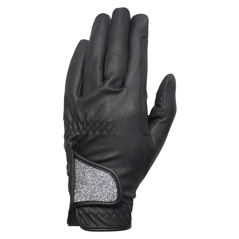 Hy5 Roka Advanced Riding Gloves - - Black/Silver x small