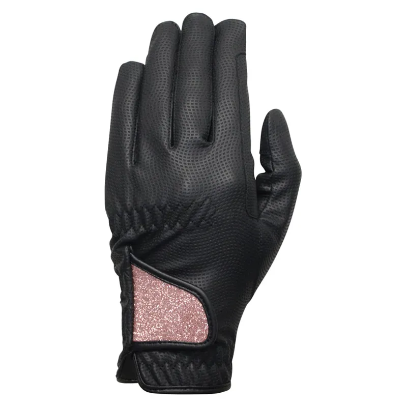 Hy5 Roka Advanced Riding Gloves in Black/Rose Gold