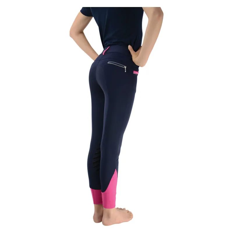 Hy Fashion Mizs Eugenie Breeches in Navy/Pink-1