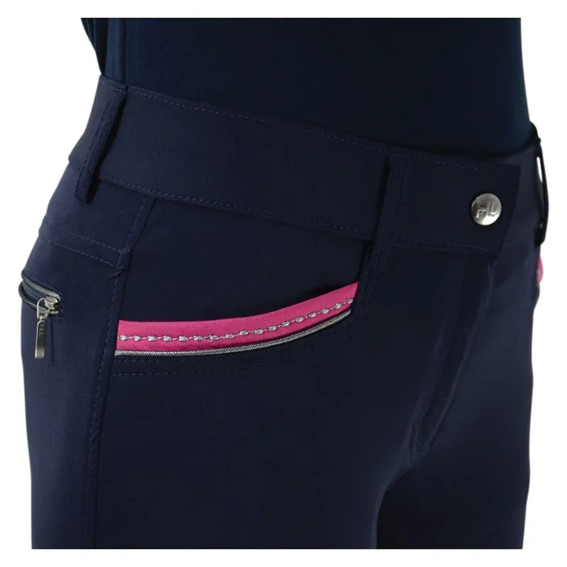 Hy Fashion Mizs Eugenie Breeches in Navy/Pink-2
