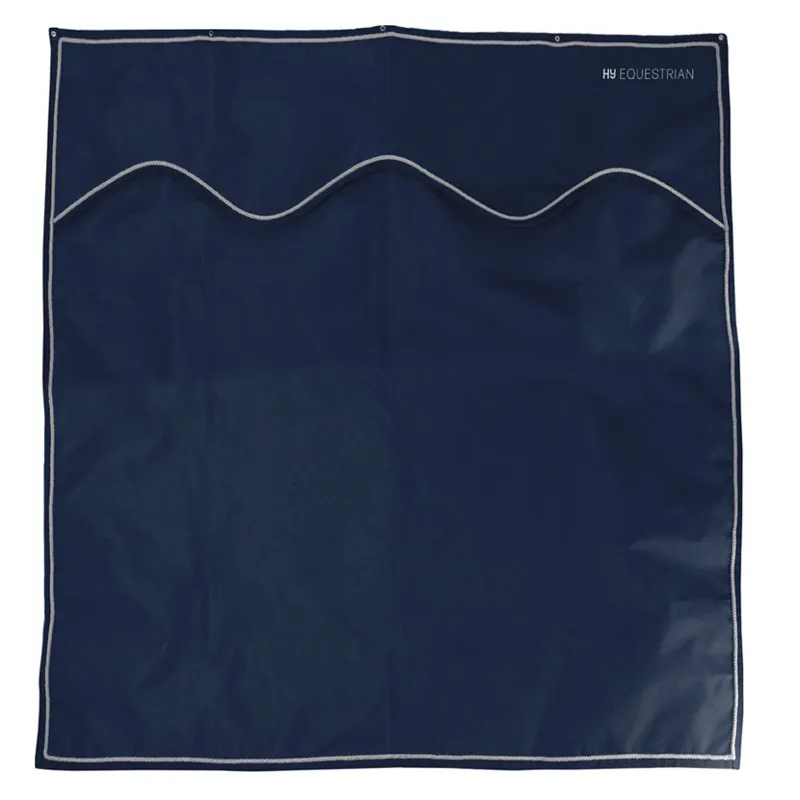 Hy Equestrian Stable Drape in Navy/Grey