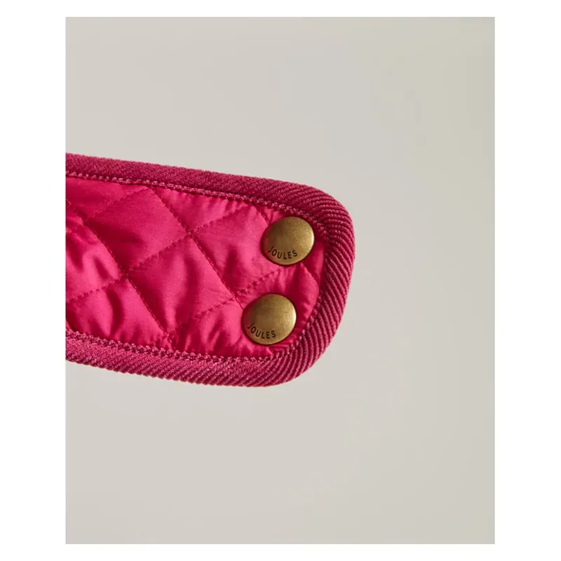 Joules Quilted Dog Coat in Raspberry-4
