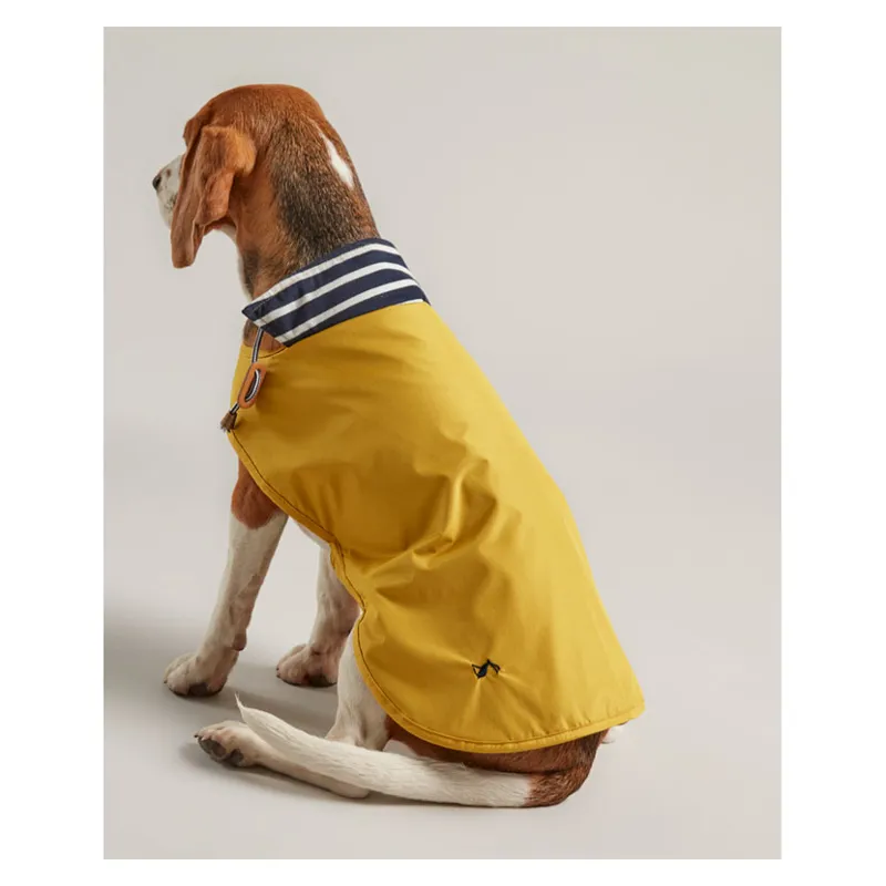 Joules Water Resistant Dog Coat in Mustard-1