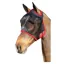 Hy Equestrian Mesh Half Mask Without Ears in Black/Red