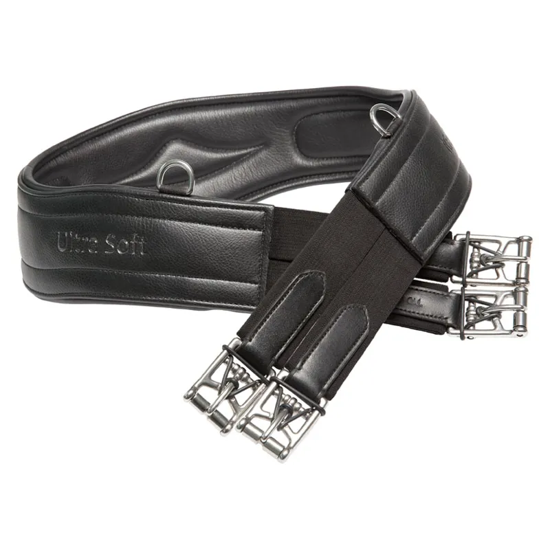Kieffer Ultrasoft Leather Girth in Black