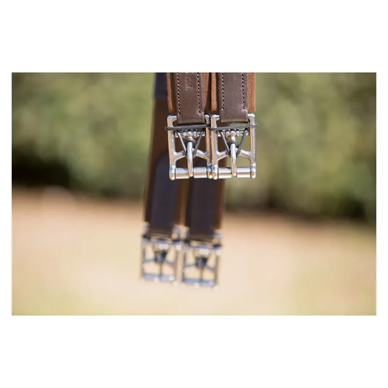Kieffer Ultrasoft Leather Girth in Brown-1