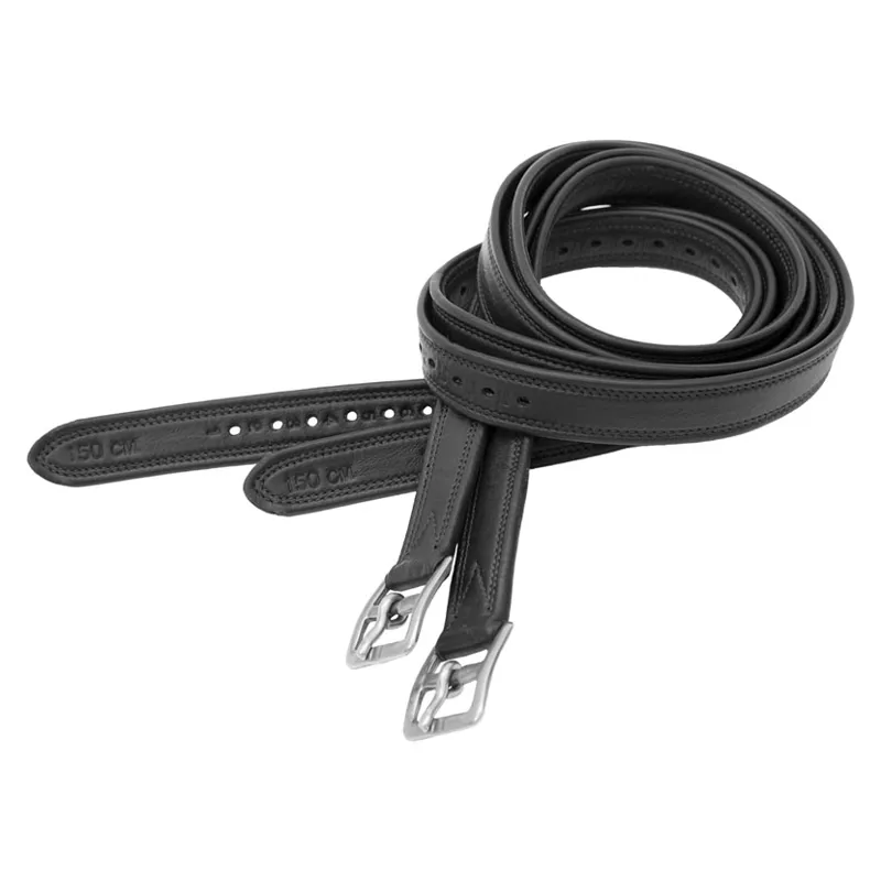 Kieffer Elefant Soft II Stirrup Leathers in Black