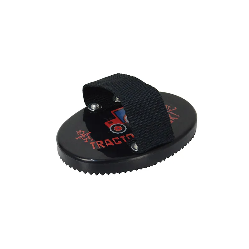 Hy Equestrian Tractors Rock Curry Comb in Navy/Red 