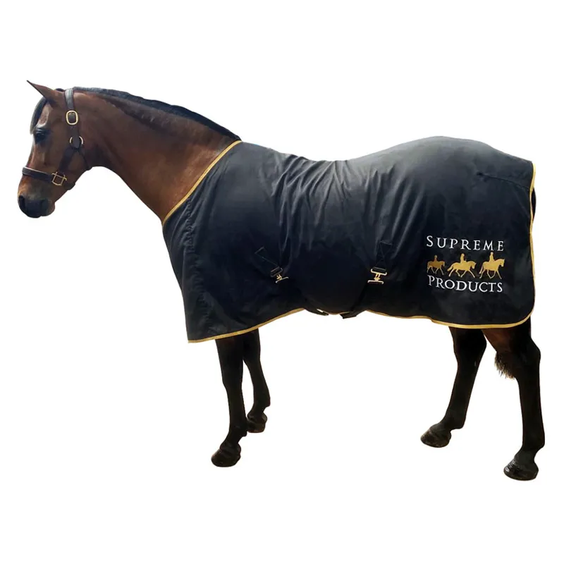 Supreme Products Show Sheet in Black/Gold-1