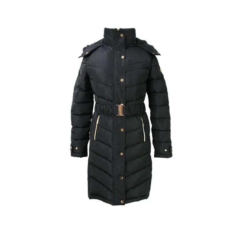 Coldstream Branxton Long Quilted Coat in Black-1