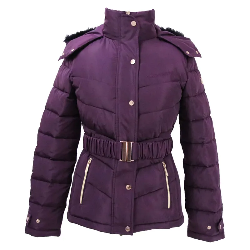 Coldstream Cornhill Quilted Coat in Mulberry Purple-3