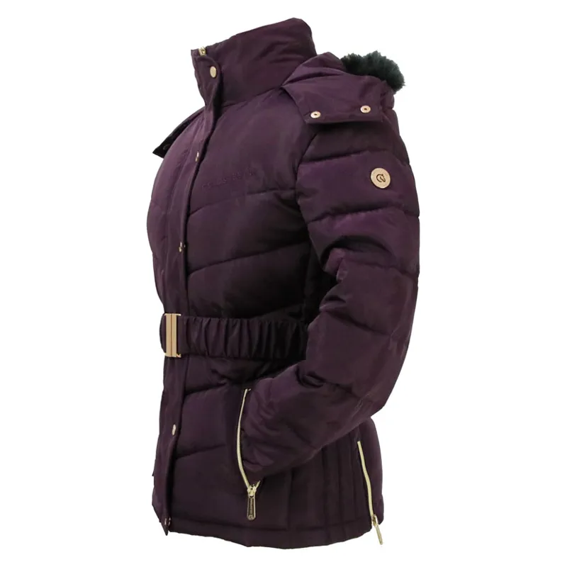 Coldstream Cornhill Quilted Coat in Mulberry Purple-4