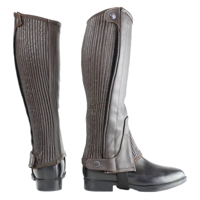 Hy Land Leather Half Chaps in Brown